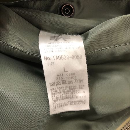  ALPHA アルファ ジャケット MA-1ジャケット SIZE L STANDARD CALIFORNIAコラボ キムタク着用モデル mil-j-82798 オリーブ