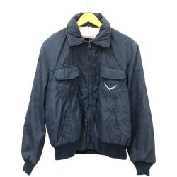 □□ 70s WILLIAM BARRY ブルゾン ナイロンブルゾン SIZE L 古着 ネイビー Cランク
