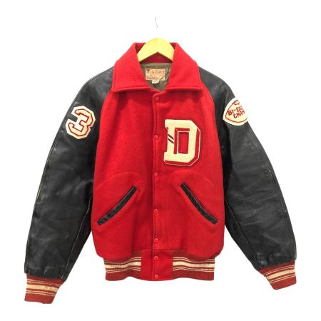  50~60s Fab・Knit ジャケット スタジャン SIZE 40 古着 レッド