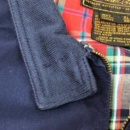  80s Eddie Bauer ジャケット スイングトップ SIZE XL 古着 黒タグ ネイビー