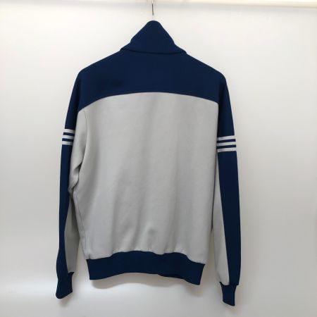  70s adidas Originals ジャージ トラックジャケット 古着 SIZE 5 デサント製 ATS-44S ライトグレー×ネイビー