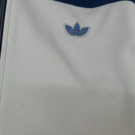  70s adidas Originals ジャージ トラックジャケット 古着 SIZE 5 デサント製 ATS-44S ライトグレー×ネイビー