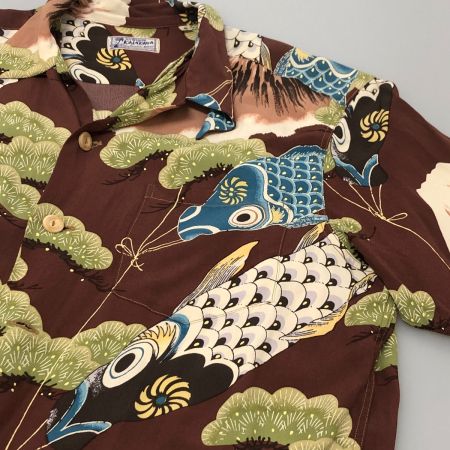  SUN SURF サンサーフ シャツ アロハシャツ SIZE S 古着 SS32293 ブラウン