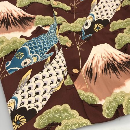  SUN SURF サンサーフ シャツ アロハシャツ SIZE S 古着 SS32293 ブラウン