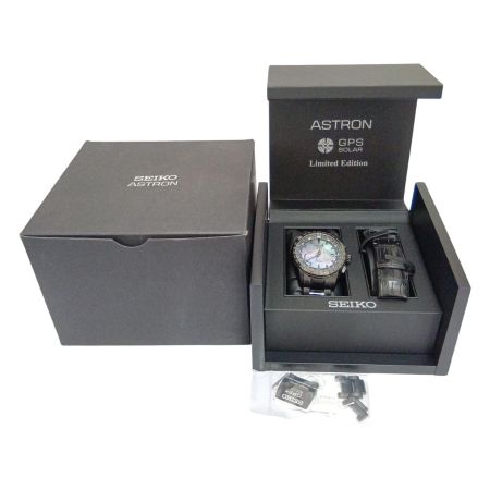  SEIKO セイコー 腕時計　アストロン　電波ソーラー 8X22-0AF0-2 シルバー