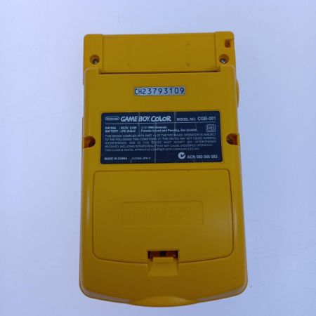  Nintendo ニンテンドウ ゲーム機　GAMEBOY COLOR　ゲームボーイカラー CGB-001 イエロー