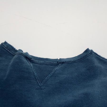  REMI RELIEF レミレリーフ スウェット SIZE S ダメージ加工有 古着 ブルー