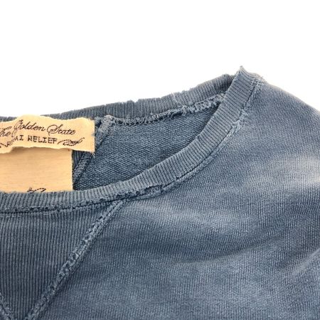  REMI RELIEF レミレリーフ スウェット SIZE S ダメージ加工有 古着 ブルー