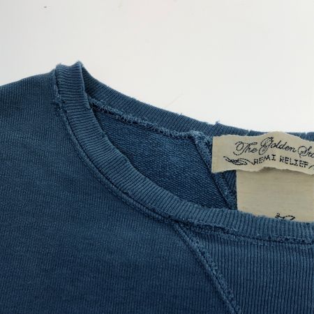  REMI RELIEF レミレリーフ スウェット SIZE S ダメージ加工有 古着 ブルー