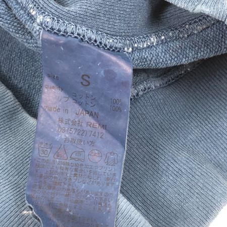  REMI RELIEF レミレリーフ スウェット SIZE S ダメージ加工有 古着 ブルー