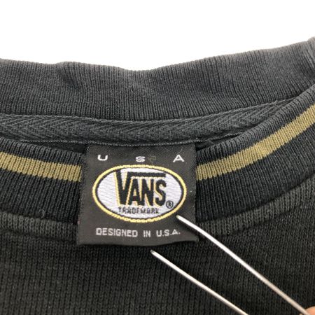  90s OLD VANS スウェット トレーナー SIZE M 古着 アメリカ製 ブラック