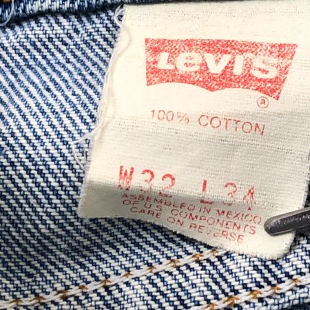  80s Levis ジーンズ 505 SIZE W32×L34 81年製 メキシコ製 オレンジタブ 古着 ダメージ有 インディゴ