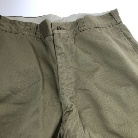  50~60s US.ARMY パンツ チノパントラウザー SIZE W33×L29 両爪PRENTICEアルミジッパー 古着 ベージュ