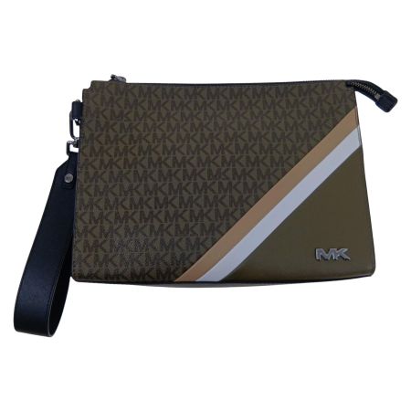  MICHAEL KORS マイケルコース セカンドバッグ　MKシグネチャー 2405 ブラウン