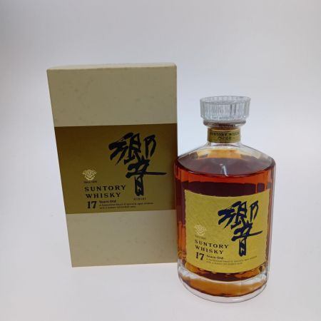 【北海道内限定発送】 HIBIKI サントリーヒビキ ウイスキー　響　17年　両面ゴールドラベル 未開栓