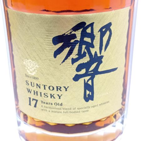 【北海道内限定発送】 HIBIKI サントリーヒビキ ウイスキー　響　17年　両面ゴールドラベル 未開栓