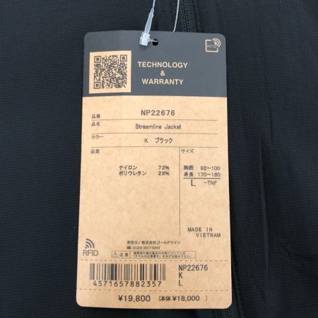  THE NORTH FACE ザノースフェイス ジャケット ウインドブレーカー SIZE L NP22676 ブラック