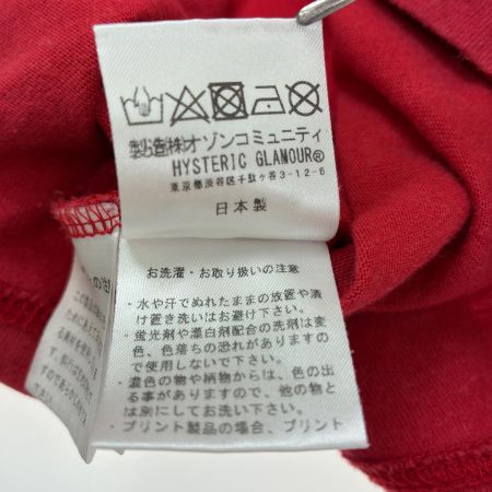  Hysteric Glamour ヒステリックグラマー Tシャツ SIZE M 古着 02241CT07 レッド