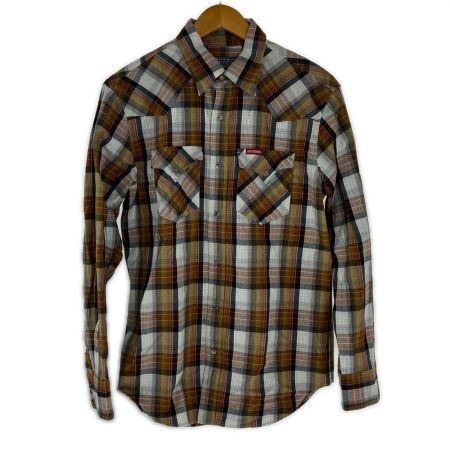  Hysteric Glamour ヒステリックグラマー シャツ ラメチェックウエスタンシャツ SIZE L 古着 チェック 02231AH03 ブラウン