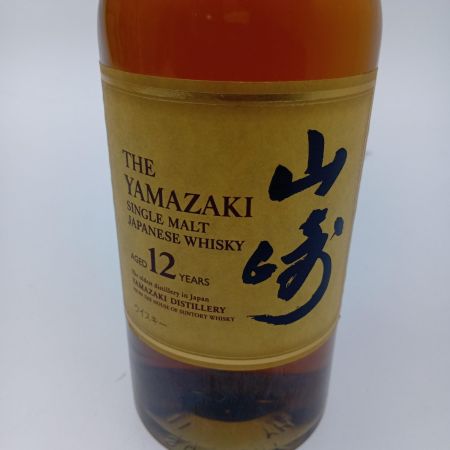 【北海道内限定発送】 YAMAZAKI 山崎/サントリー シングルモルトウイスキー山崎　12年 未開栓