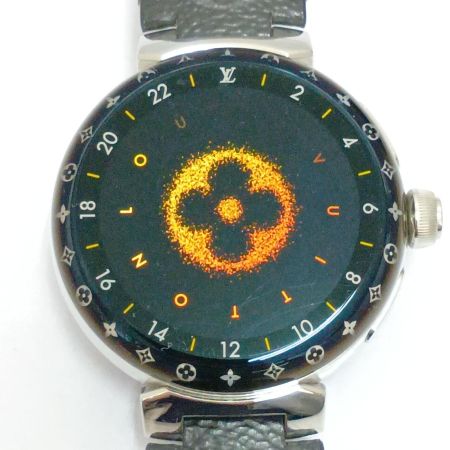  LOUIS VUITTON ルイヴィトン 腕時計　タンブール ホライゾン クォーツ QAD0 ブラック