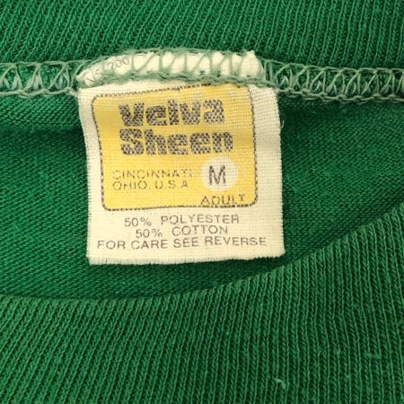  70~80s Velva Sheen Tシャツ SIZE M 古着 イエロータグ グリーン