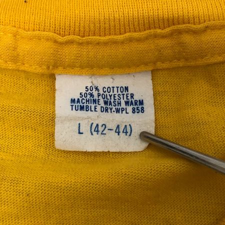  70s Unknow Tシャツ SIZE L 古着 イエロー