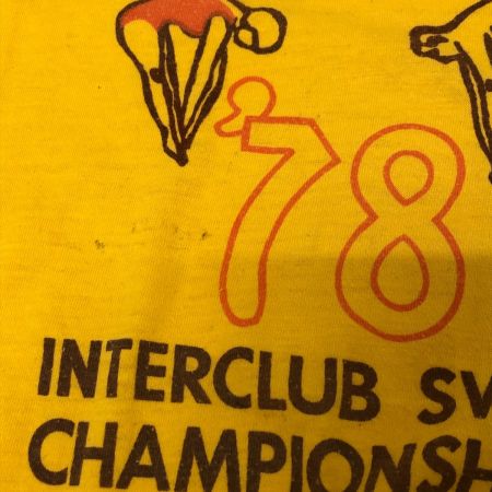  70s Unknow Tシャツ SIZE L 古着 イエロー