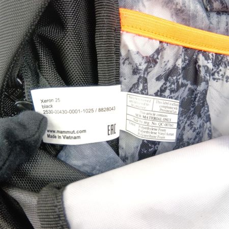  MAMMUT マムート Xeron 25L バックパック　リュック xeron25 ブラック