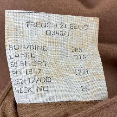 Burberrys バーバリーズ コート トレンチコート SIZE 40(L) ネーム刺繍有 カーキ 古着