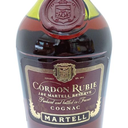  MARTELL マーテル  ブランデー　コニャック　CORDON RUBIS コルドンルビー 古酒 未開栓