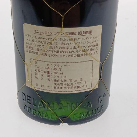   ブランデー　コニャック　PALE&DRY　デラマン 古酒 未開栓