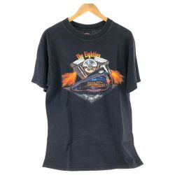 □□ 90s HARLEY-DAVIDSON Tシャツ SIZE L 古着  ブラック Cランク