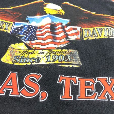  90s HARLEY-DAVIDSON Tシャツ SIZE L 古着  ブラック
