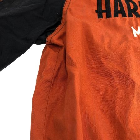  80~90s HARLEY-DAVIDSON シャツ 半袖シャツ SIZE M 古着 オレンジ×ブラック