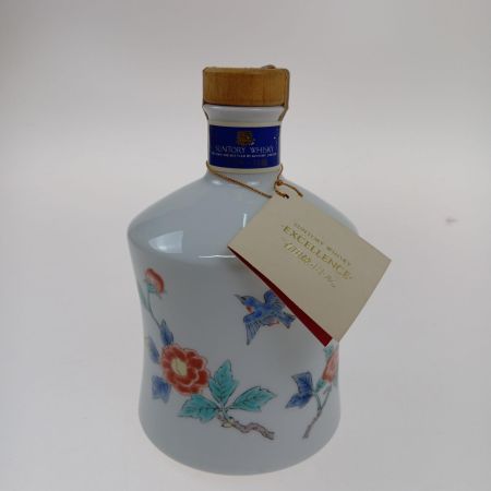 【北海道内限定発送】 SUNTORY サントリー ウイスキー　エクセレンス　有田焼ボトル 色絵花鳥文 未開栓