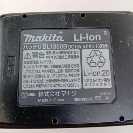  MAKITA マキタ バッテリー18V 6.0Ah BL1860B