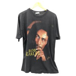 □□ 00s Unknown Tシャツ SIZE XL 古着 ボブマーリー ブラック Cランク