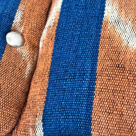  80s Crescent Down Works ベスト ダウンベスト 古着 SIZE S ネイビー x オレンジ