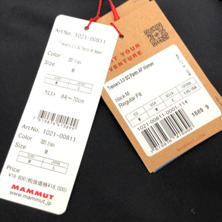  MAMMUT マムート トレッカーズ 3.0 ソフトシェルパンツ SIZE L アウトドアパンツ 1021-00811 ブラック