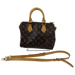 □□ LOUIS VUITTON ルイヴィトン 2WAY ハンド ショルダーバッグ　モノグラム スピーディバンドリエール25 M40390 ブラウン系 Bランク
