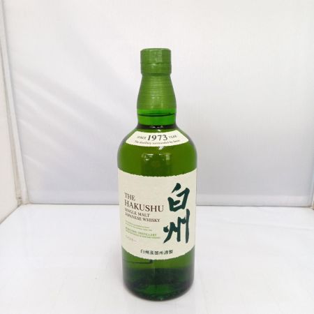 【北海道内限定発送】 HAKUSHU 白州/サントリー 白州　シングルモルトジャパニーズウイスキー　1973年 未開栓