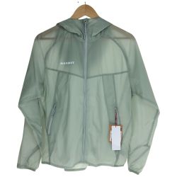 □□ MAMMUT マムート ジャケット コンベイウィンドブレーカーフーデッド SIZE M 1012-00530 シルバーセージ Aランク
