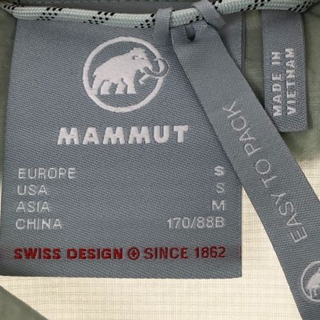  MAMMUT マムート ジャケット コンベイウィンドブレーカーフーデッド SIZE M 1012-00530 シルバーセージ