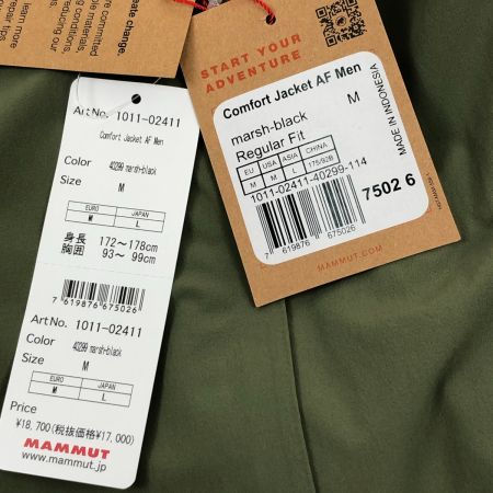  MAMMUT マムート ジャケット コンフォートジャケット SIZE L 1011-02411 オリーブ×ブラック