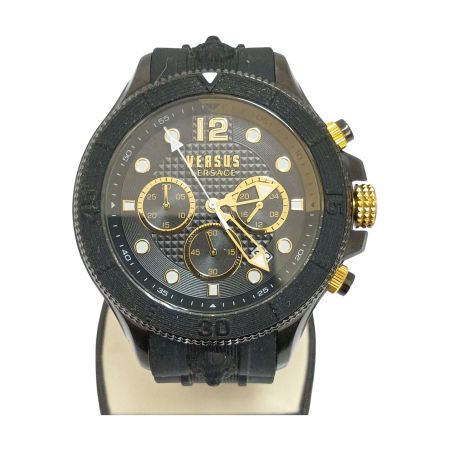  VERSACE ベルサーチ 腕時計　クロノグラフ　クオーツ VSPVV1421 ブラック