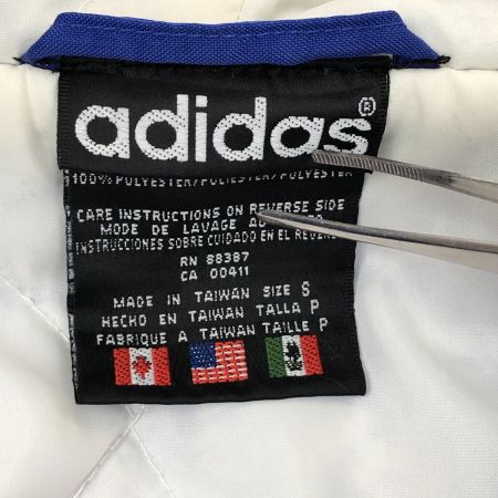  80-90s adidas Originals ジャケット ナイロンジャケット SIZE S 古着 万国旗タグ 88387 ブルー