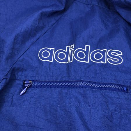  80-90s adidas Originals ジャケット ナイロンジャケット SIZE S 古着 万国旗タグ 88387 ブルー