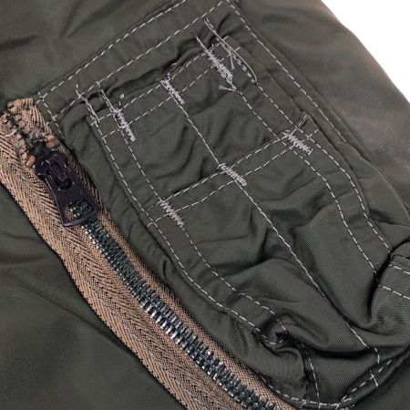  80s ALPHA INDUSTRIES ジャケット MA-1ジャケット SIZE L 古着 IDEALジッパー 0615-00-573-8335 オリーブ