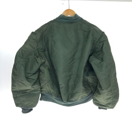  80s ALPHA INDUSTRIES ジャケット MA-1ジャケット SIZE L 古着 IDEALジッパー 0615-00-573-8335 オリーブ